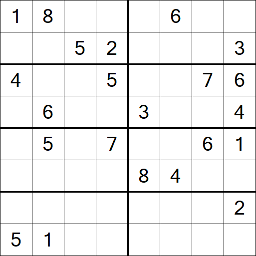 Sudoku 8x8 - Hard