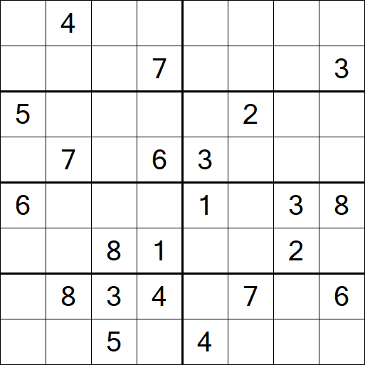 Sudoku 8x8 - Difícil
