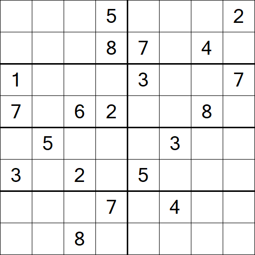 Sudoku 8x8 - Difícil