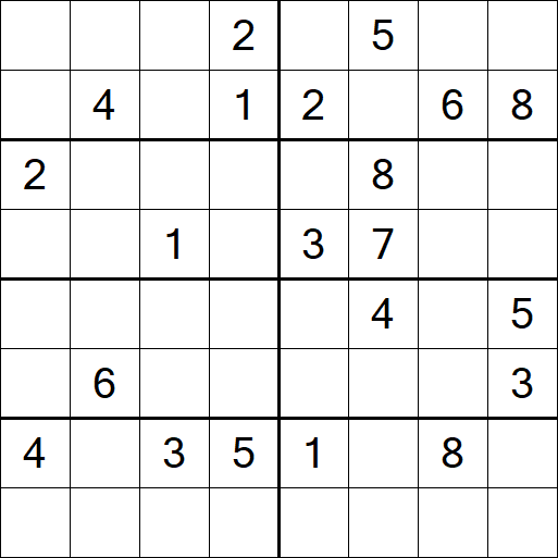Sudoku 8x8 - Difícil