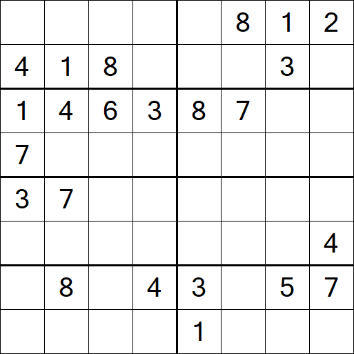 Sudoku 8x8 - Difficile