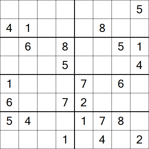 Sudoku 8x8 - Difficile