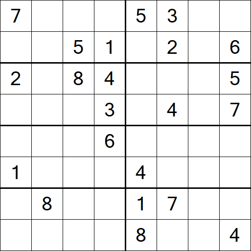 Sudoku 8x8 - Difícil
