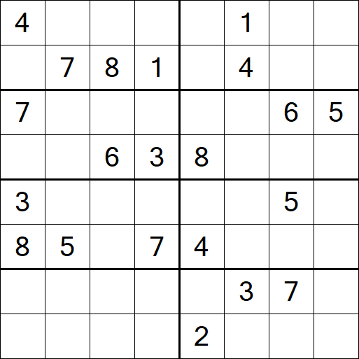 Sudoku 8x8 - Difícil