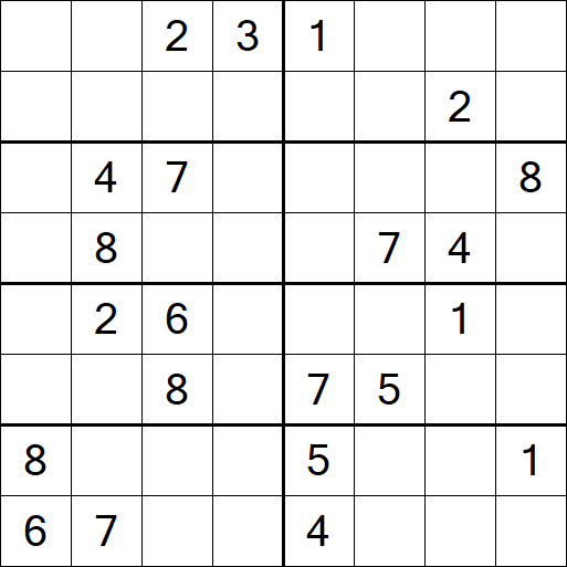 Sudoku 8x8 - Difícil