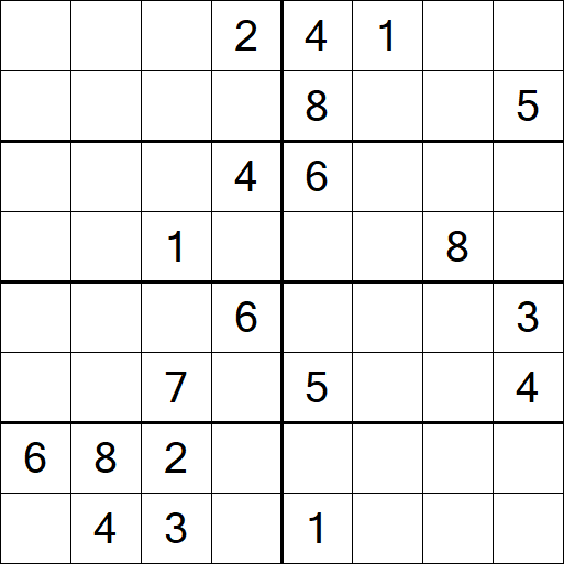 Sudoku 8x8 - Difícil