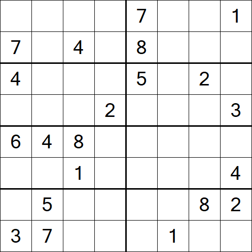 Sudoku 8x8 - Difícil