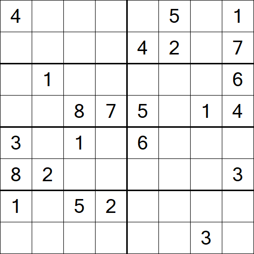 Sudoku 8x8 - Difícil