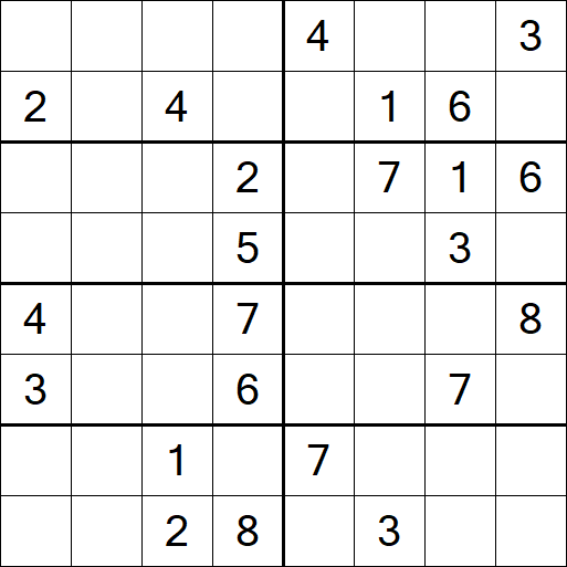 Sudoku 8x8 - Difícil