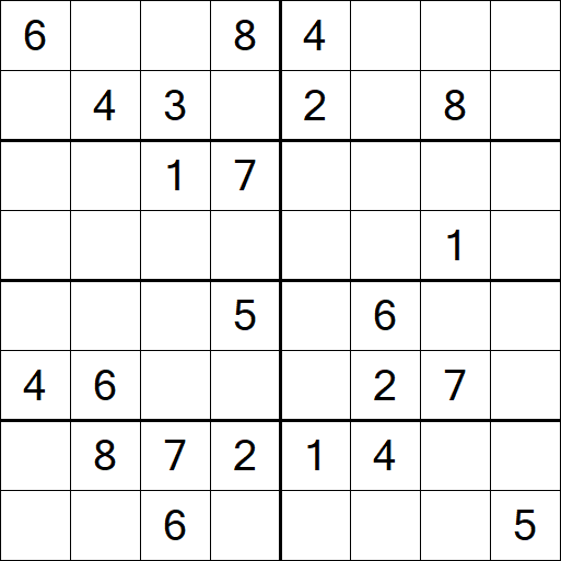 Sudoku 8x8 - Difícil