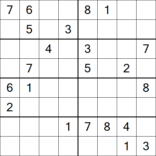 Sudoku 8x8 - Difícil