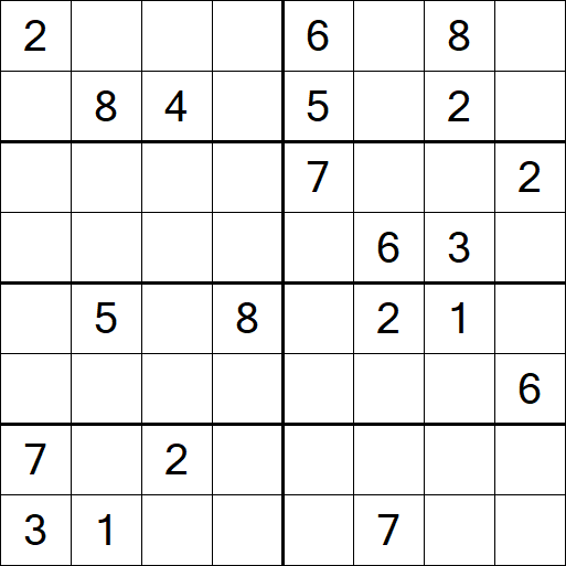 Sudoku 8x8 - Difícil