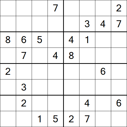 Sudoku 8x8 - Difícil