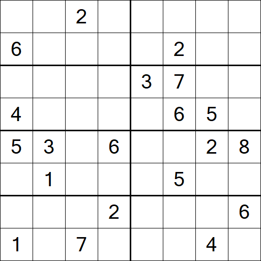 Sudoku 8x8 - Difícil