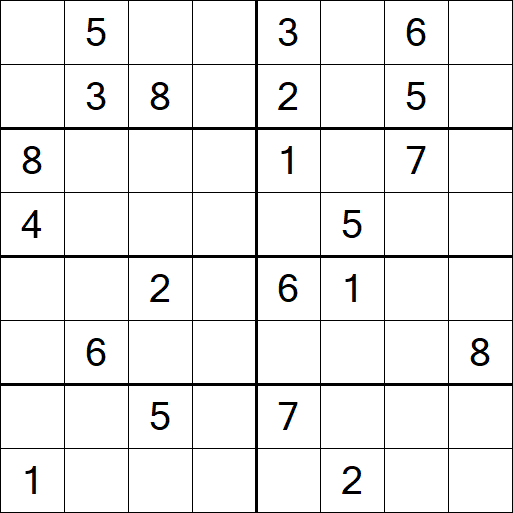 Sudoku 8x8 - Difícil