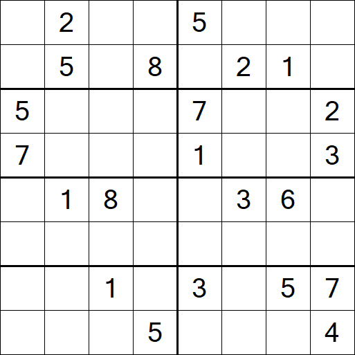 Sudoku 8x8 - Difícil