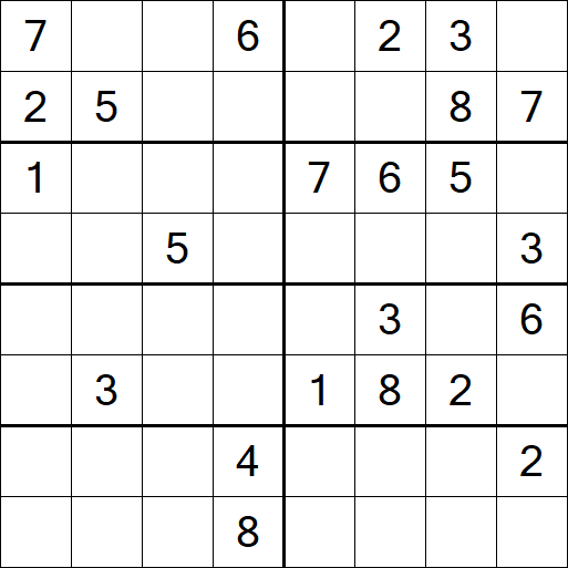 Sudoku 8x8 - Difícil