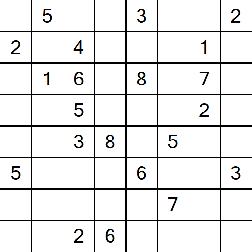 Sudoku 8x8 - Difícil
