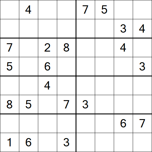 Sudoku 8x8 - Difícil