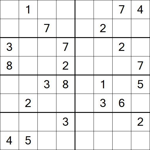 Sudoku 8x8 - Difícil