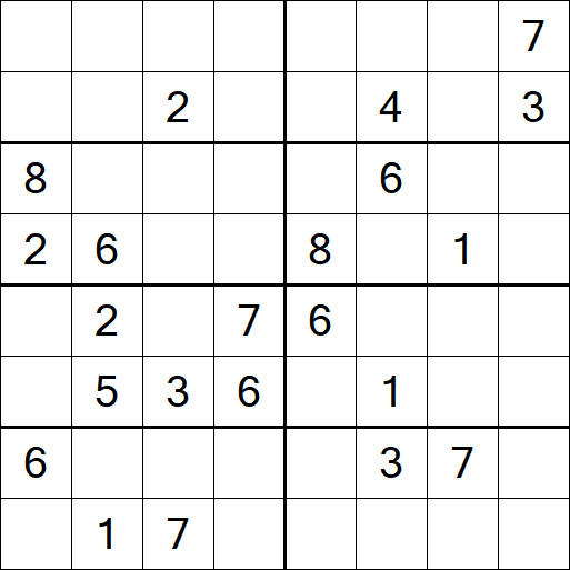 Sudoku 8x8 - Difícil