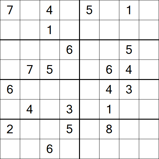 Sudoku 8x8 - Difícil