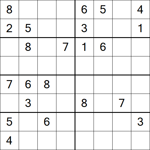Sudoku 8x8 - Difícil