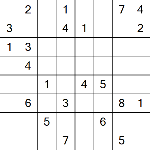 Sudoku 8x8 - Difficile