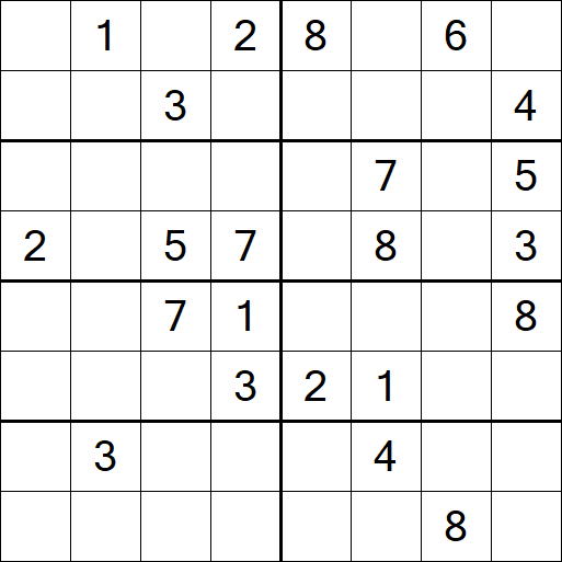 Sudoku 8x8 - Difícil