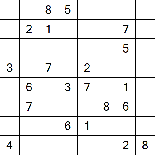 Sudoku 8x8 - Difícil