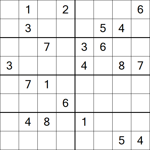 Sudoku 8x8 - Difficile