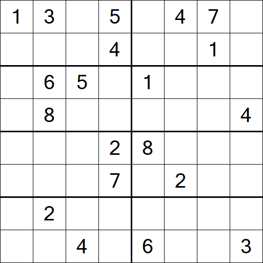 Sudoku 8x8 - Difícil