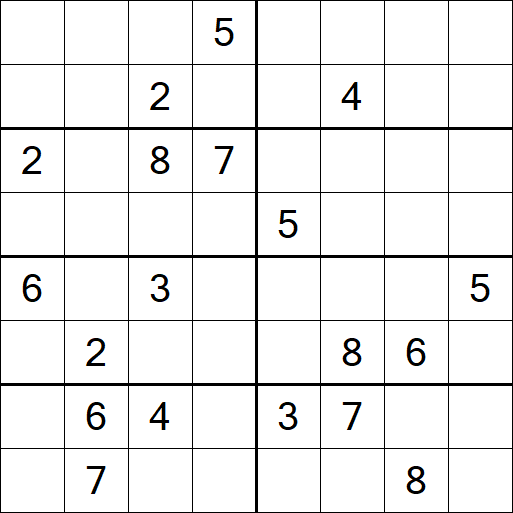 Sudoku 8x8 - Difícil