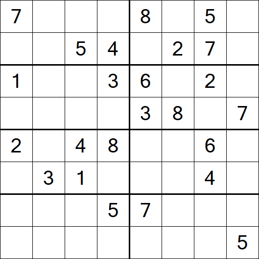 Sudoku 8x8 - Difícil