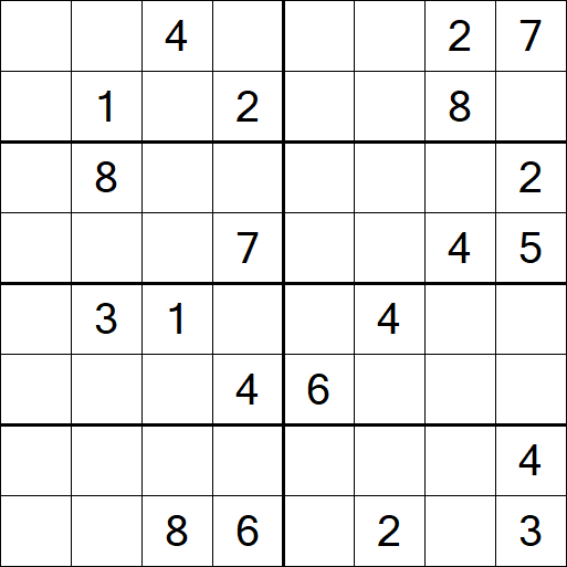 Sudoku 8x8 - Difícil