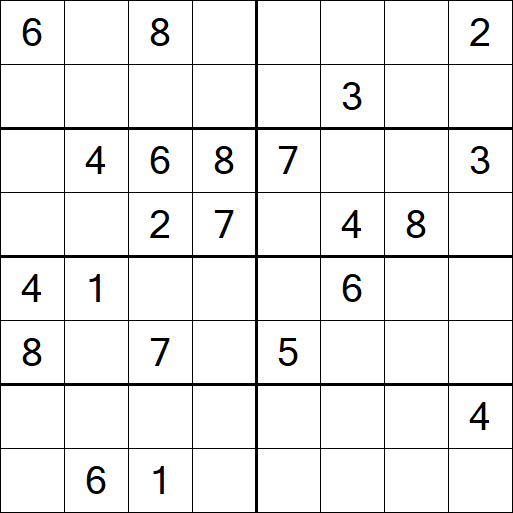 Sudoku 8x8 - Difícil