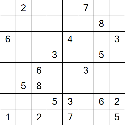 Sudoku 8x8 - Difícil