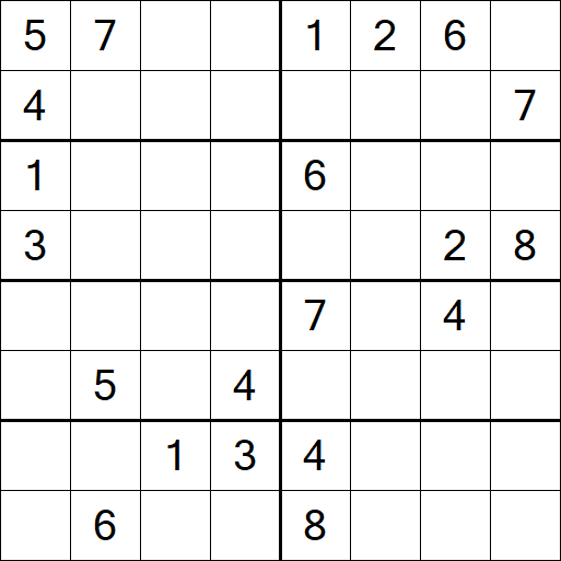 Sudoku 8x8 - Difícil