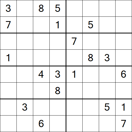 Sudoku 8x8 - Difícil