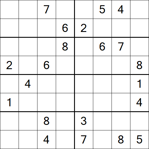 Sudoku 8x8 - Difícil