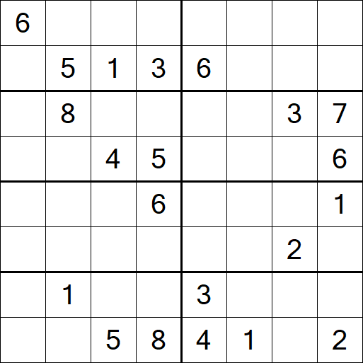 Sudoku 8x8 - Difficile