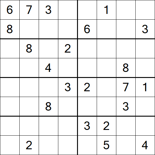 Sudoku 8x8 - Hard
