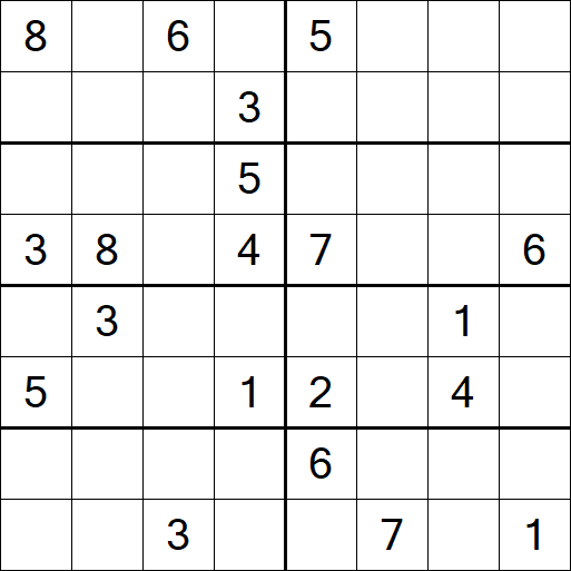 Sudoku 8x8 - Difícil
