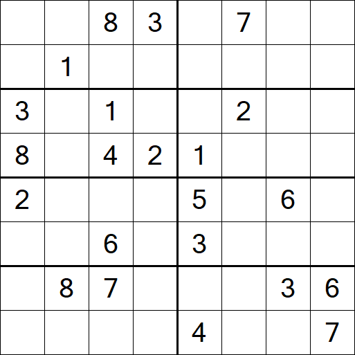 Sudoku 8x8 - Difícil