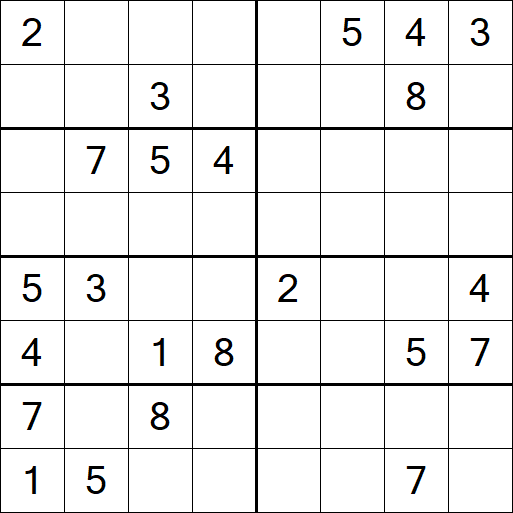 Sudoku 8x8 - Schwierig