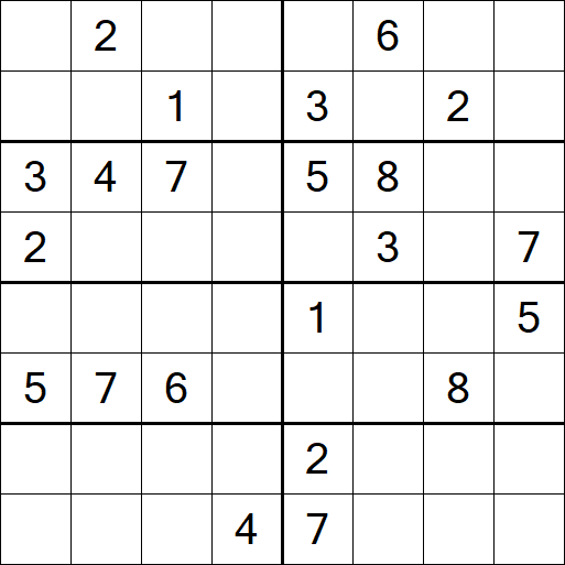 Sudoku 8x8 - Schwierig