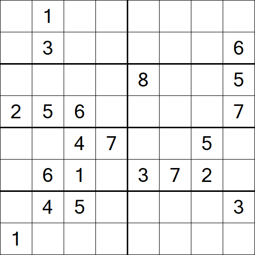 Sudoku 8x8 - Schwierig