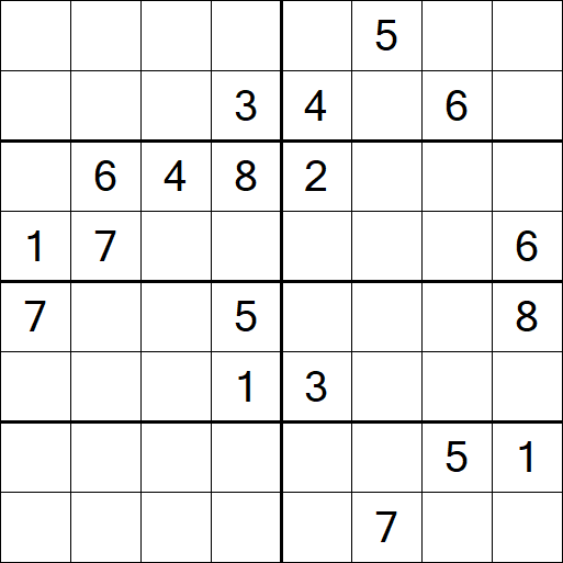 Sudoku 8x8 - Schwierig