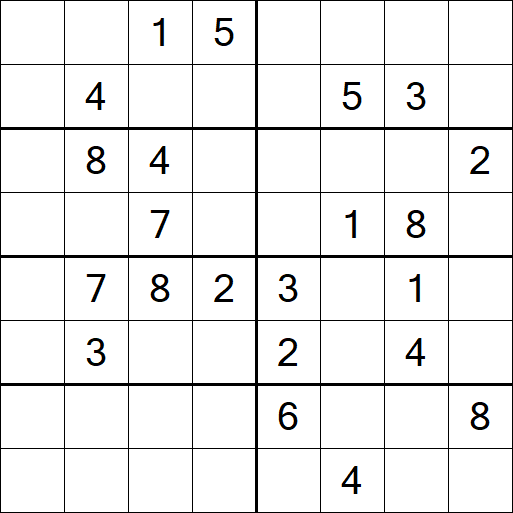 Sudoku 8x8 - Difficile