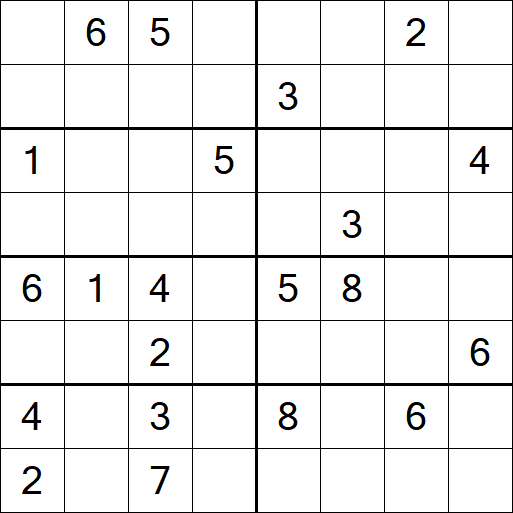 Sudoku 8x8 - Schwierig